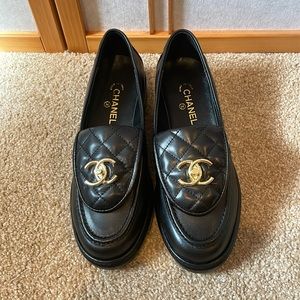 A copy - Chanel turn lock loafer
